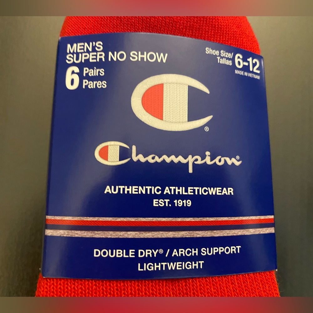 Champion Athletic No-Show Socks